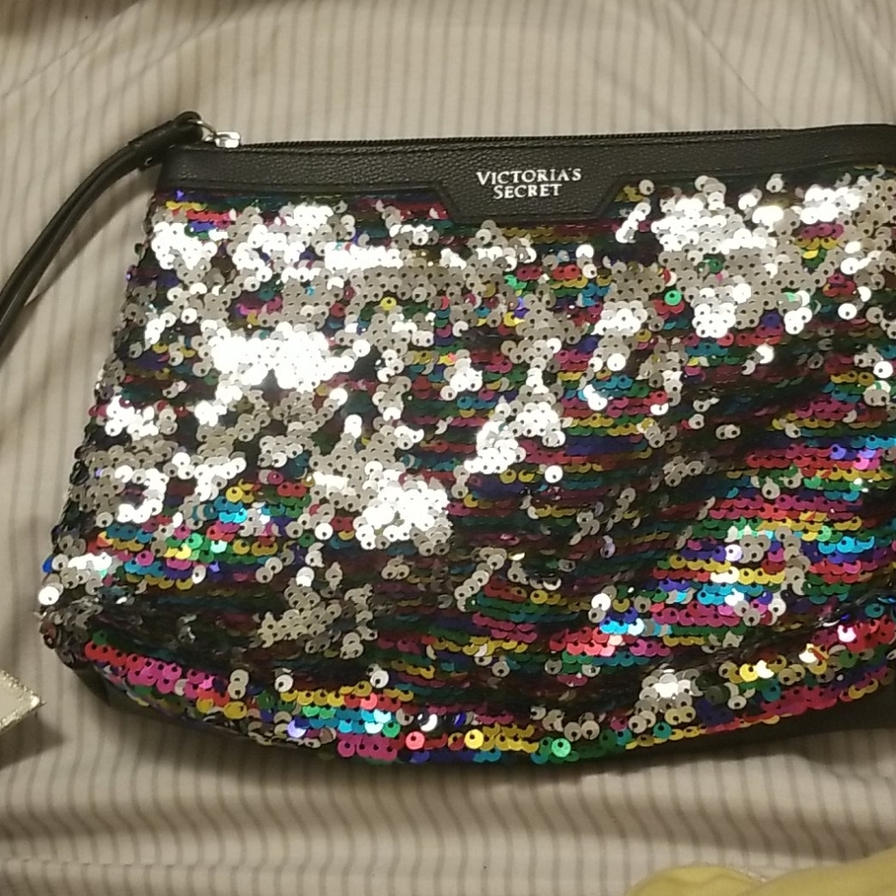 Victoria  secret  sequence cosmetic bag